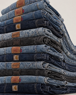12-jeans-add-on-flat.png — JEANS VINTAGE · ADD-ON · esempi di capi del pool